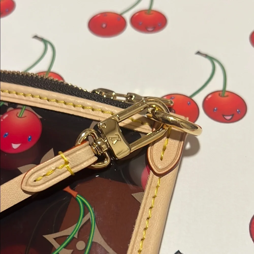 Murakami Louis Vuitton Cherry Brown and Red Clutch/Crossbody bag 2025 - Picture 3 of 9